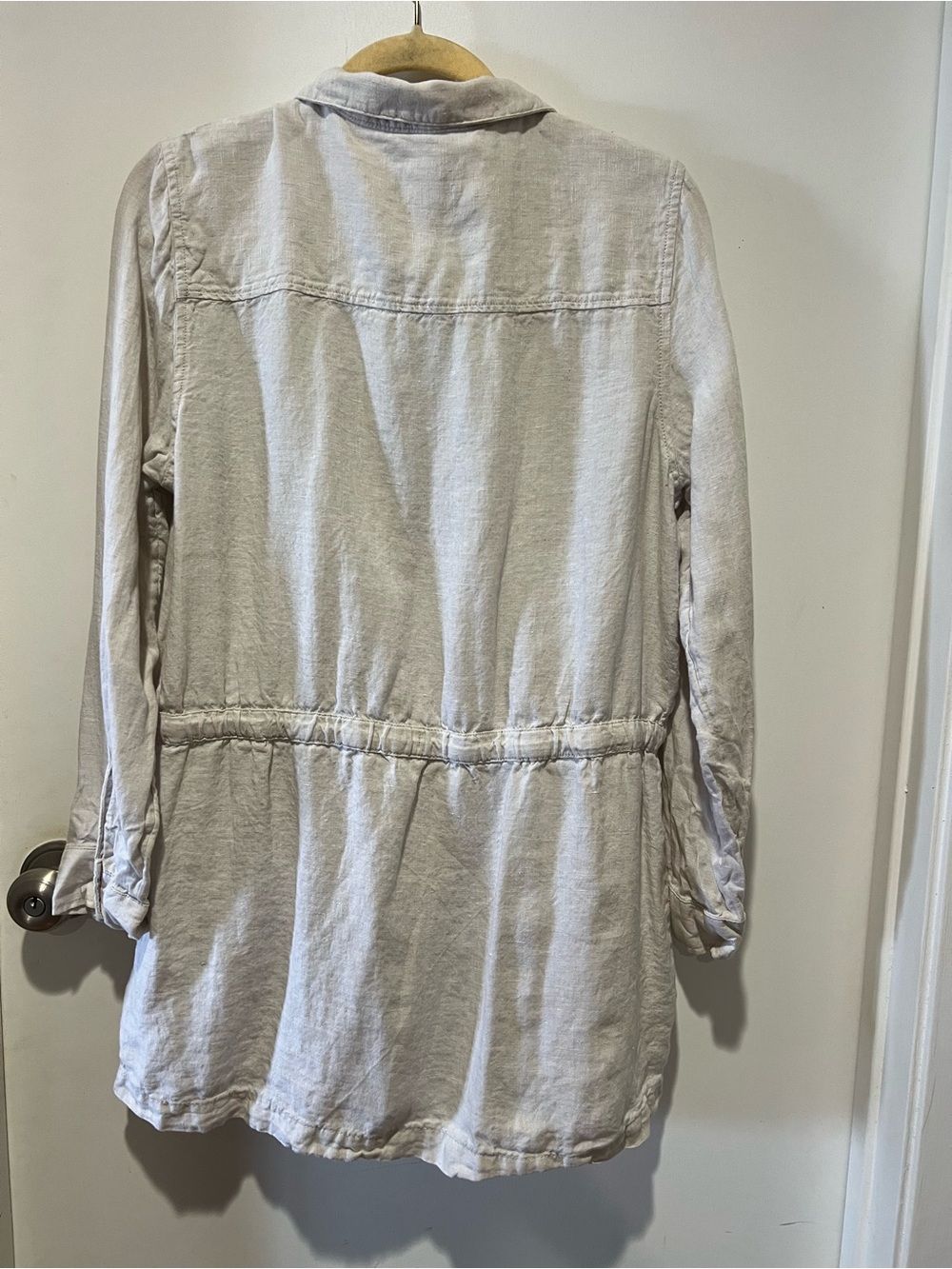 Jones New York Cream Utility Drawstring Jacket - Picture 3 of 4